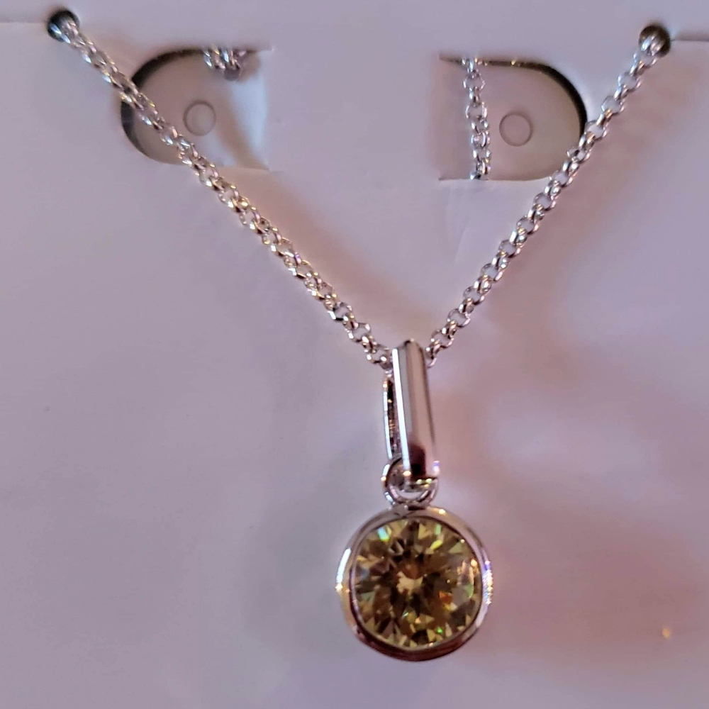 Lab Created Topaz Necklace
